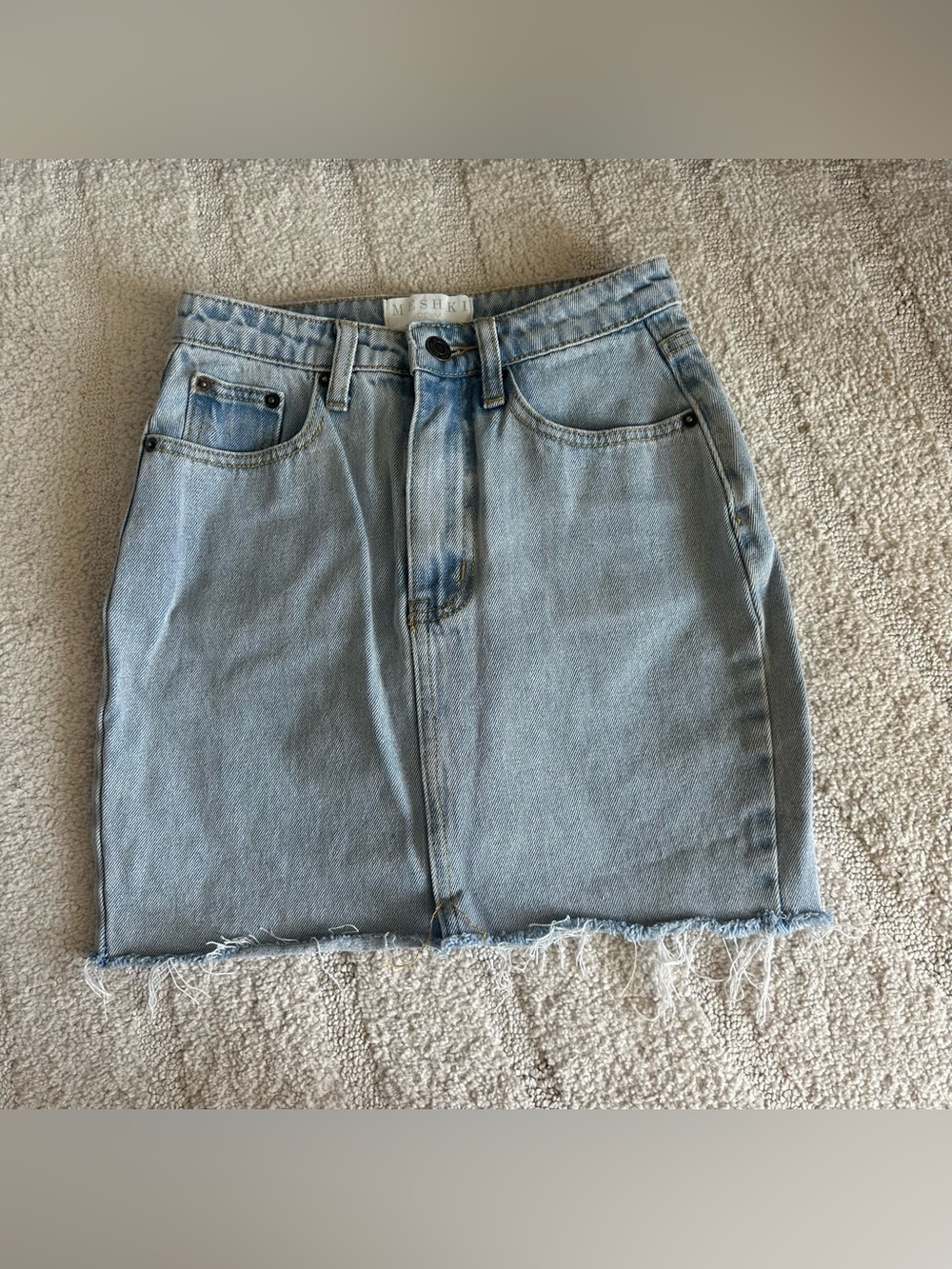 Meshki Women’s Darcy Rigid Denim Mini Skirt